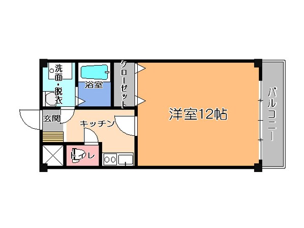 宇都宮駅 徒歩30分 5階の物件間取画像